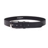 Handcrafted Genuine Black Leather Belt for Men – Classic Full Grain Leather Dress & Casual Belt with Premium Gift Box - Aaron Leather Goods Inc