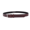 Handcrafted Genuine Dark Brown Leather Belt for Men – Premium Full Grain Leather Dress & Casual Belt with Gift Box - Aaron Leather Goods Inc