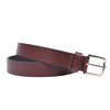 Handcrafted Genuine Dark Brown Leather Belt for Men – Premium Full Grain Leather Dress & Casual Belt with Gift Box - Aaron Leather Goods Inc