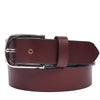 Handcrafted Genuine Dark Brown Leather Belt for Men – Premium Full Grain Leather Dress & Casual Belt with Gift Box - Aaron Leather Goods Inc