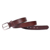Handcrafted Genuine Dark Brown Leather Belt for Men – Premium Full Grain Leather Dress & Casual Belt with Gift Box - Aaron Leather Goods Inc