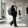 Handcrafted Genuine Leather Minimalist Backpack - Black - Aaron Leather Goods Inc