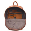 Handcrafted Genuine Leather Minimalist Backpack - Tan - Aaron Leather Goods Inc