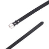Handcrafted Textured Black Genuine Leather Belt for Men – Premium Saffiano Leather Dress & Casual Belt with Gift Box - Aaron Leather Goods Inc