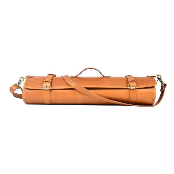Handmade Leather Knife Roll Bag – Chef Knife Storage & Travel Organizer - Aaron Leather Goods Inc