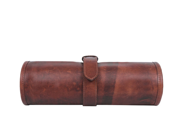 Handmade Leather Knife Roll Bag – Compact Chef Knife Storage Case - Aaron Leather Goods Inc