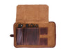 Handmade Leather Knife Roll Bag – Compact Chef Knife Storage Case - Aaron Leather Goods Inc