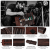 Handmade Leather Tool Roll Organizer – Rustic Full Grain Leather Storage Case - Aaron Leather Goods Inc