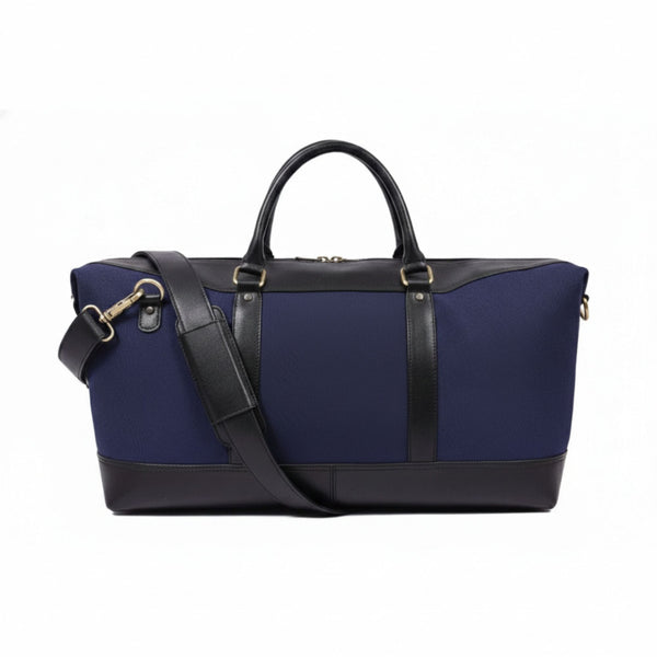 Heritage Canvas & Leather Weekender Duffle Bag - Aaron Leather Goods