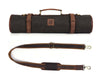 Malaga Canvas Knife Roll - Grey - Aaron Leather Goods 