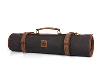 Malaga Canvas Knife Roll - Grey