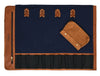 Malaga Canvas Knife Roll - Cobalt Blue - Aaron Leather Goods 