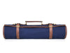 Malaga Canvas Knife Roll - Navy Blue