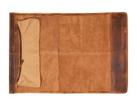 Vicenza Leather Knife Roll - Caramel Brown