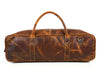 Vinceza Leather Knife Roll & Bag Combo - Tawny Brown