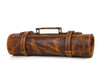 Vicenza Leather Knife Roll - Tawny Brown