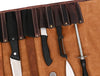 Vicenza Leather Knife Roll - Walnut Brown