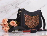 Madison Ladies Handmade Bag - Raven Black