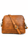 Requena Leather Crossbody Bag -Caramel Brown