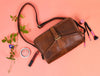 Ourense Leather Crossbody Bag - Gingerbread