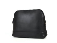 Requena Leather Crossbody Bag -  Raven Black