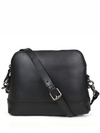 Requena Leather Crossbody Bag -Raven Black