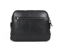 Requena Leather Crossbody Bag -  Raven Black
