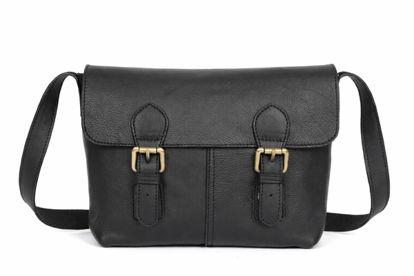 Leather Crossbody Messenger Bag for Women & Men - Aaron Leather Goods Inc