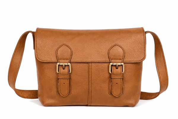 Leather Crossbody Messenger Bag for Women & Men - Aaron Leather Goods Inc