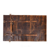 Leather Knife Roll Bag with Handle – Handmade Rustic Chef Knife Roll, - Aaron Leather Goods Inc