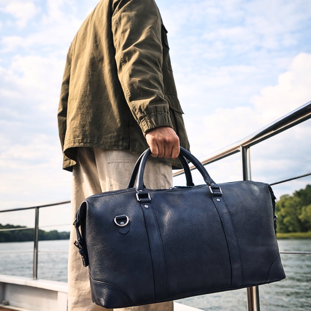 aaron leather travel duffel bag Premium Full-Grain Weekender for & Business Whether youre heading on a spontaneous weekend escape or a long Vintage Tan Leather Duffle Bag