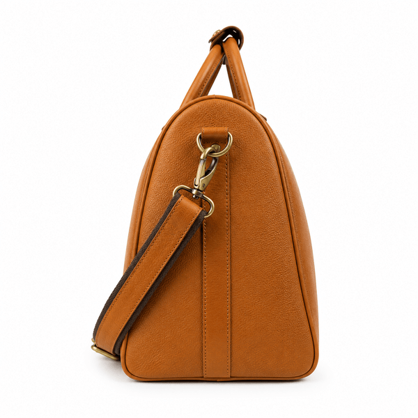 Leather Weekender Duffel Bag - Aaron Leather Goods Inc
