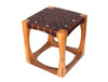 Carolina Teak Wood Stool - Walnut Brown