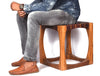 Carolina Teak Wood Stool - Walnut Brown