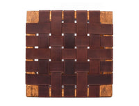 Carolina Teak Wood Stool - Walnut Brown