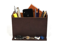 Leather Coaster & Table Organizer Combo