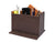 Orizzonte Office Table Organizer - Dark Brown