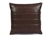 Baltimore Leather Pillow Cover - Walnut Brown