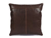 Baltimore Leather Pillow Cover - Walnut Brown