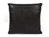 Baltimore Leather Pillow Cover - Raven Black