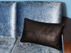 Arizona Leather Pillow Cover - Raven Black