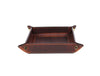 Ramage Leather Valet Tray - Walnut Brown