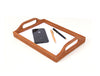 Ombra Leather Serving Tray - Multicolor