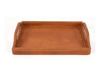 Ombra Leather Serving Tray - Multicolor