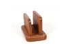 Giunone Leather Desk Card Holder - Caramel Brown