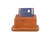 Giunone Leather Desk Card Holder - Caramel Brown