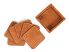 Musa Leather Coaster – Caramel Brown