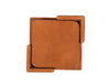 Olimpia Leather Coaster – Caramel Brown