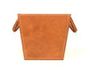 Damocle Leather Bin - Caramel Brown