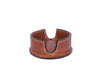 Cannes Leather Coaster - Caramel Brown